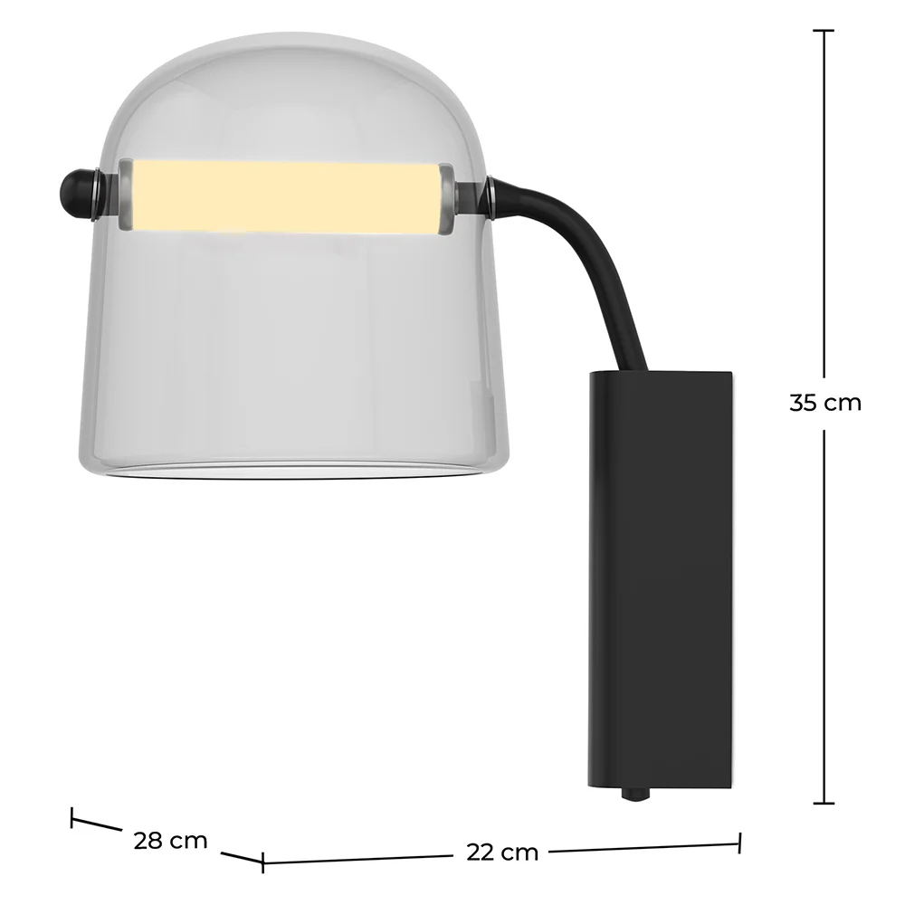 Lampa ścienna LED - Nowoczesny design - Bim image 10