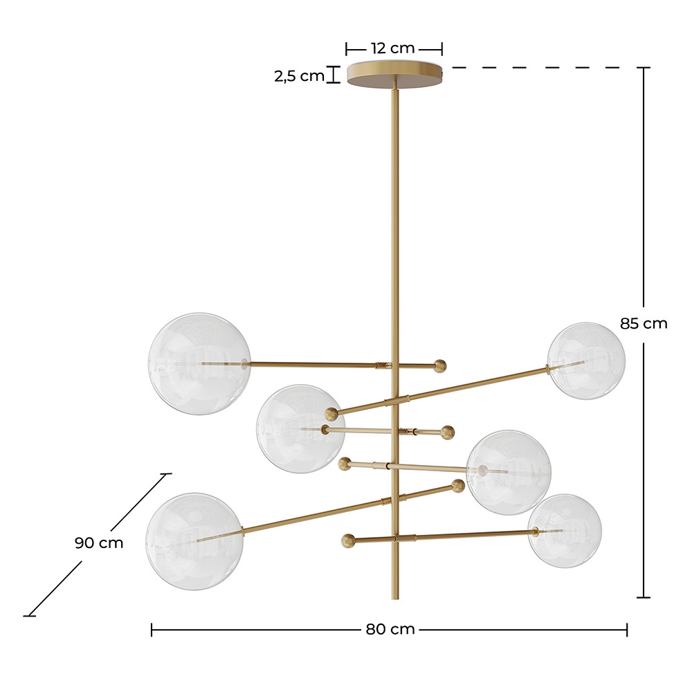 Lampa sufitowa kule - Lampa wisząca w stylu designerskim - Blun image 10