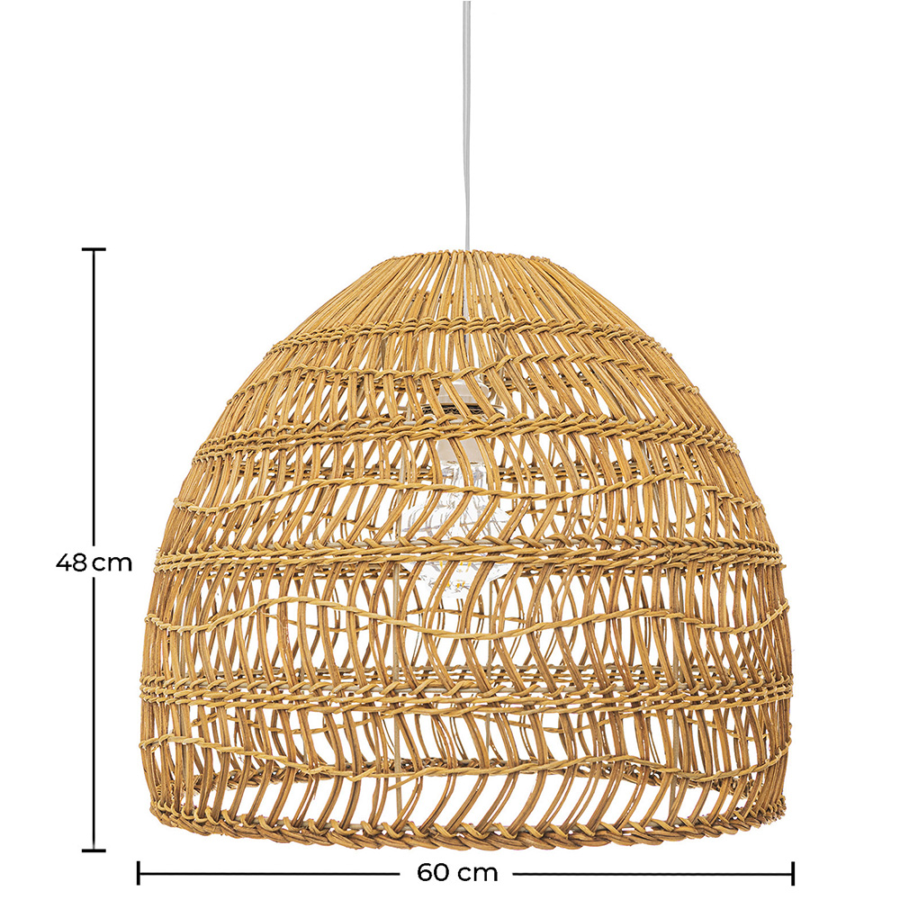 Rattan Lampa sufitowa - Lampa wisząca Projekt Boho Bali - 60cm - Hoa image 10