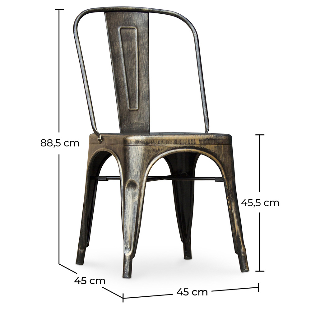 Zestaw 4 krzeseł do jadalni - Industrial Design - New Edition - Stylix image 10