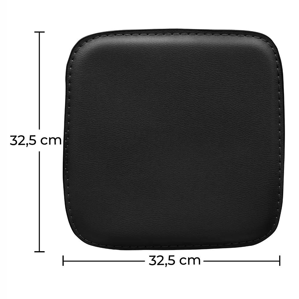 Zestaw 4 magnetycznych poduszek na kwadratowe siedzisko krzesła – ekoskóra – Stylix image 10
