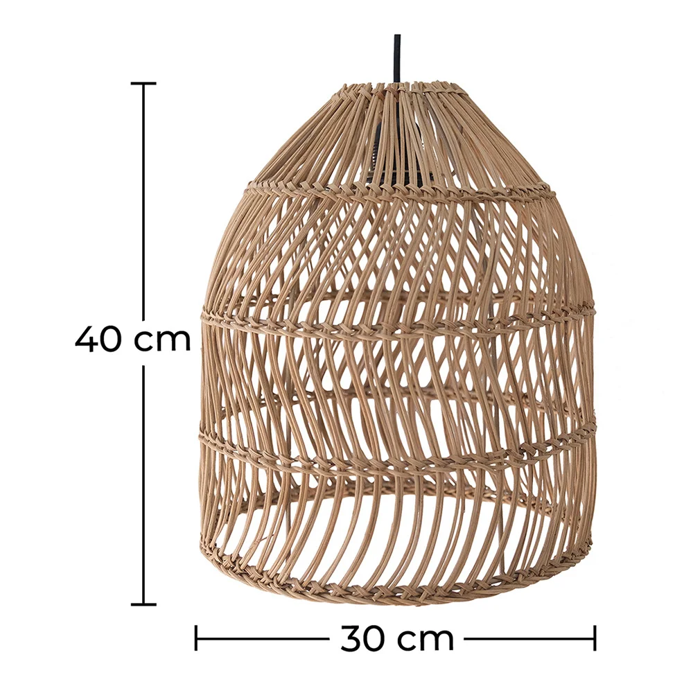 Lampa sufitowa z rattanu - lampa wisząca w stylu boho Bali - Dina image 10