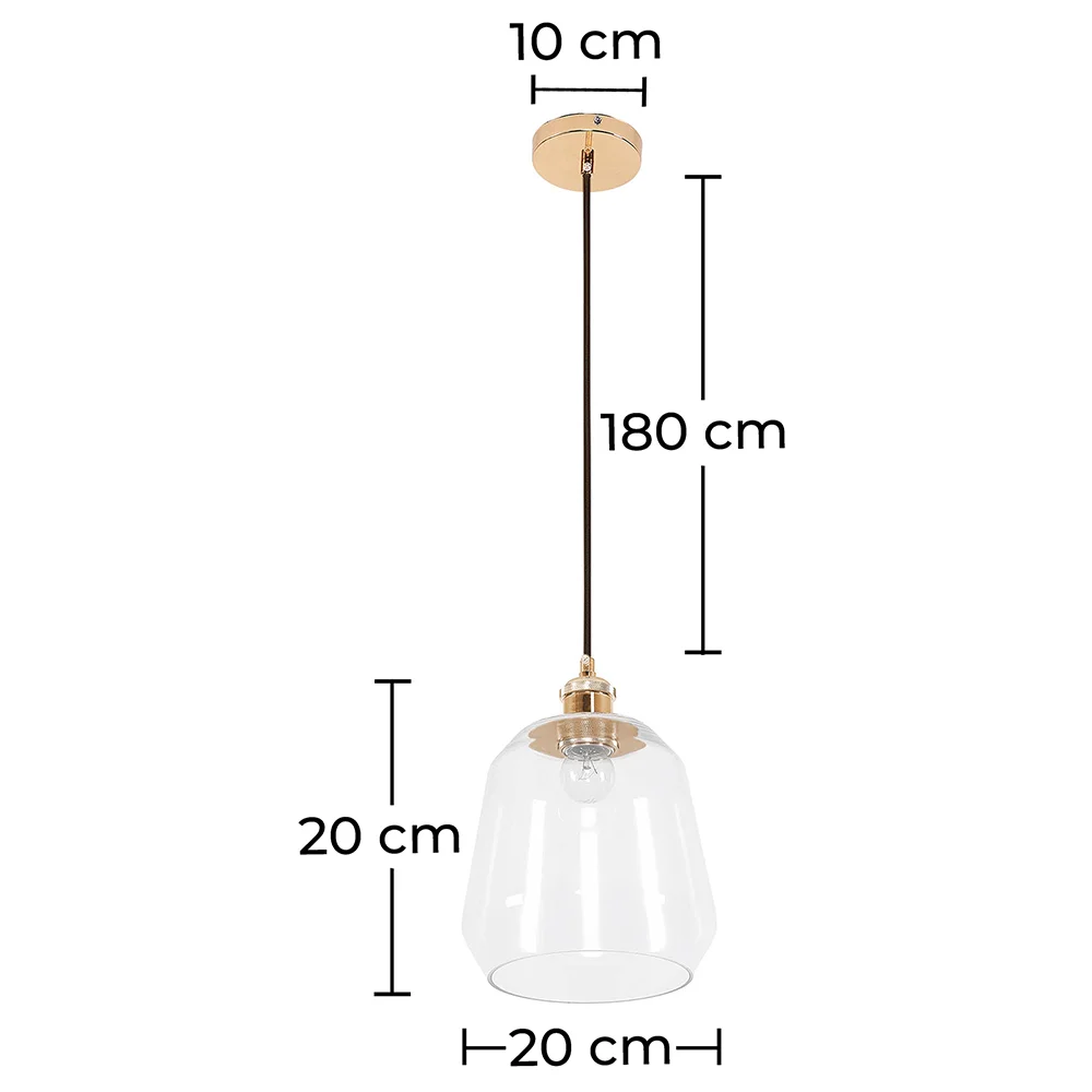Lampa sufitowa - Lampa wisząca - Kryształ i metal - Amaia image 10