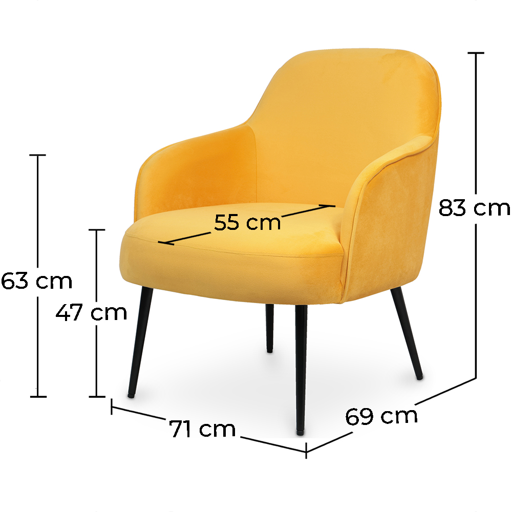 Fotel tapicerowany aksamitem - Hyra image 10