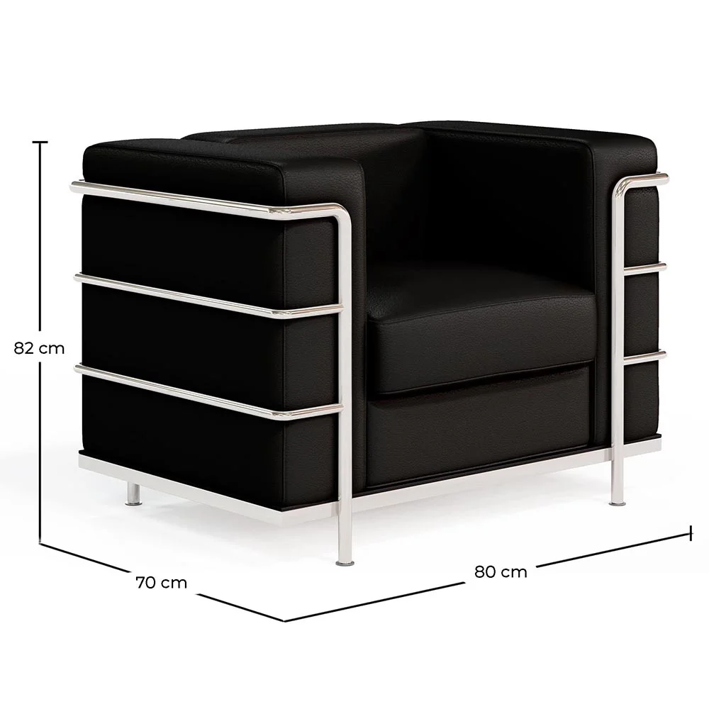 Fotel w stylu designerskim - Obity ekoskórą - Lecur image 10
