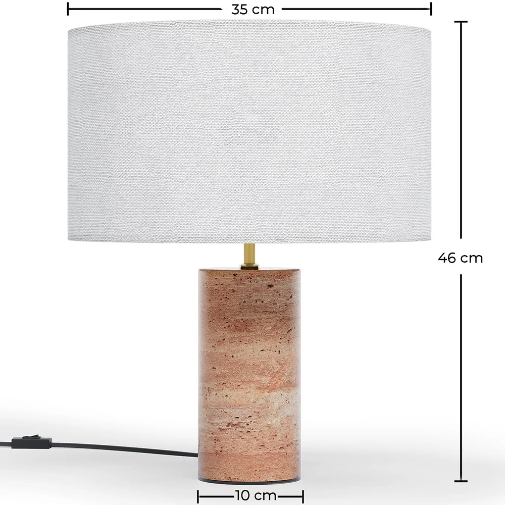 Lampa Stołowa z Marmurową Podstawą - Sidney image 10