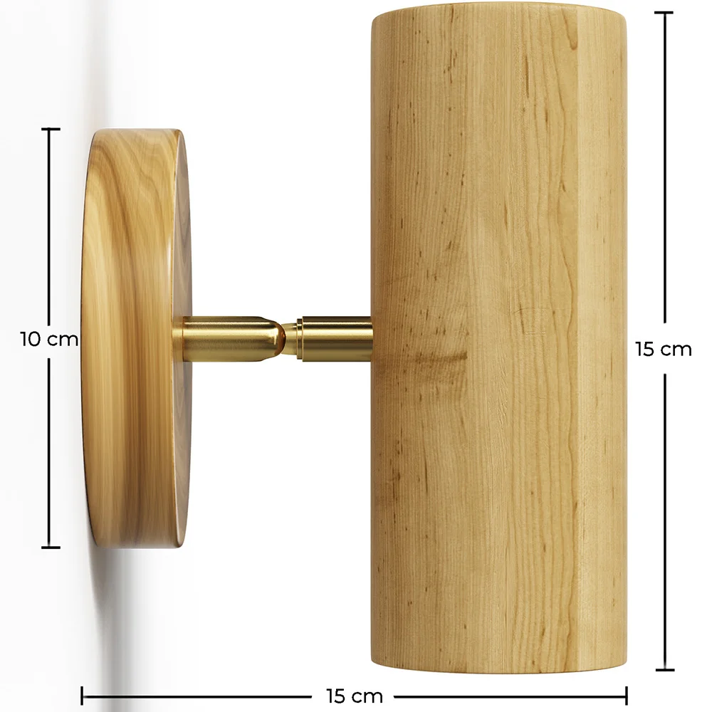 Drewniana lampa ścienna - Jera image 10