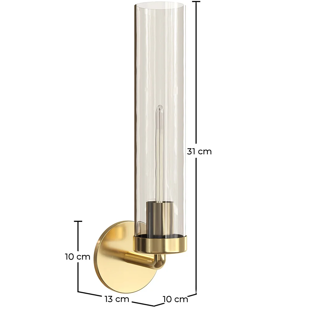 Lampa Ścienne Świecznik - Złota - Corba image 10
