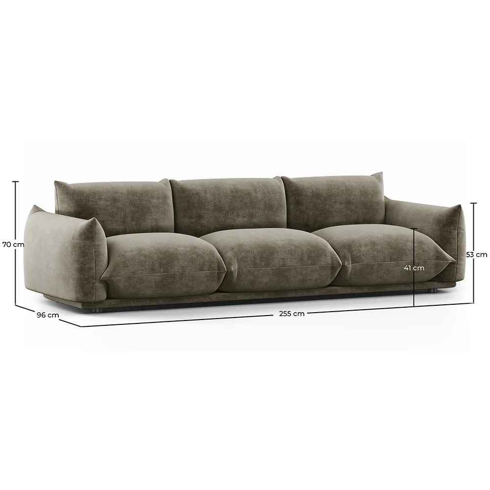 Sofa 3-osobowa - Tapicerowana welurem - Wers image 10
