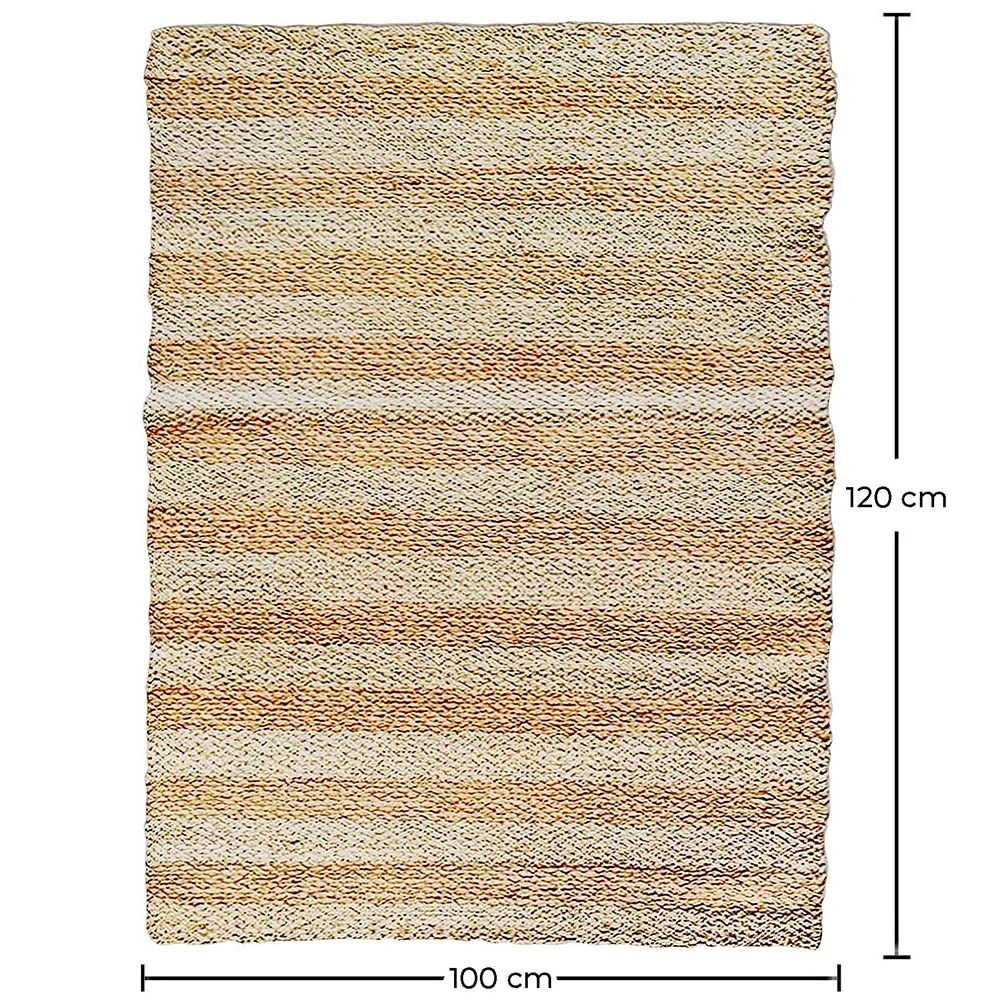 Prostokątny dywan z juty - Boho Bali - 100x120 CM - Ghana image 10