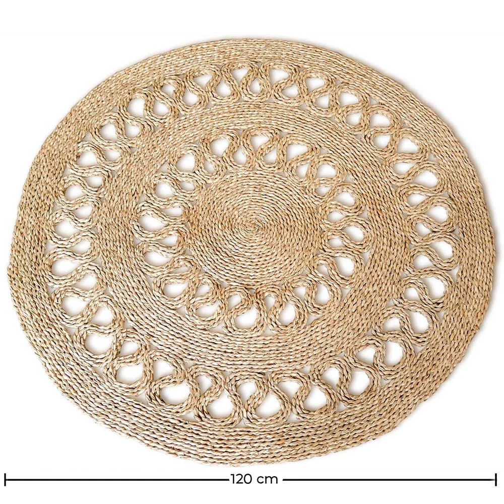 Okrągły dywan z juty - Boho Bali - 120 CM - Ilya image 10