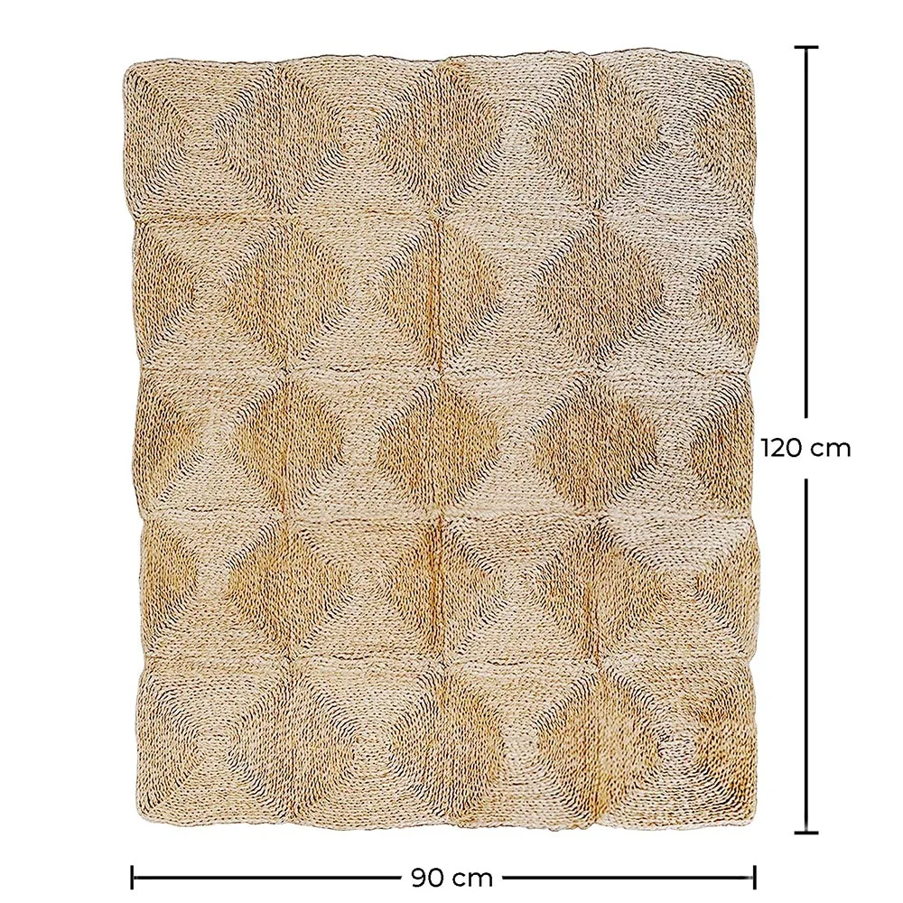 Prostokątny dywan z juty - Boho Bali - 90x120 CM - Lubya image 10