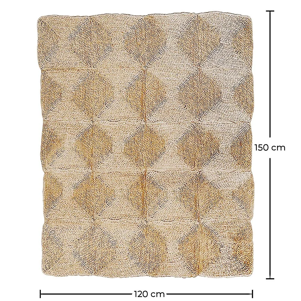 Prostokątny dywan z juty - Boho Bali - 120x150 CM - Lubya image 10