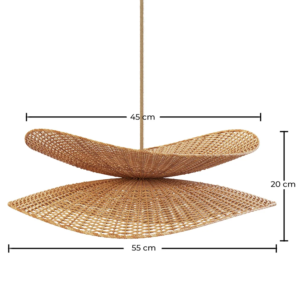 Wisząca lampa z rattanu - Boho Bali - Buju image 10