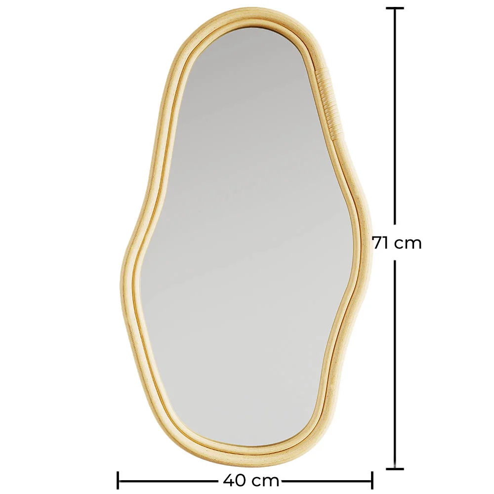  Lustro ścienne z rattanu - 71 CM - Kala image 10