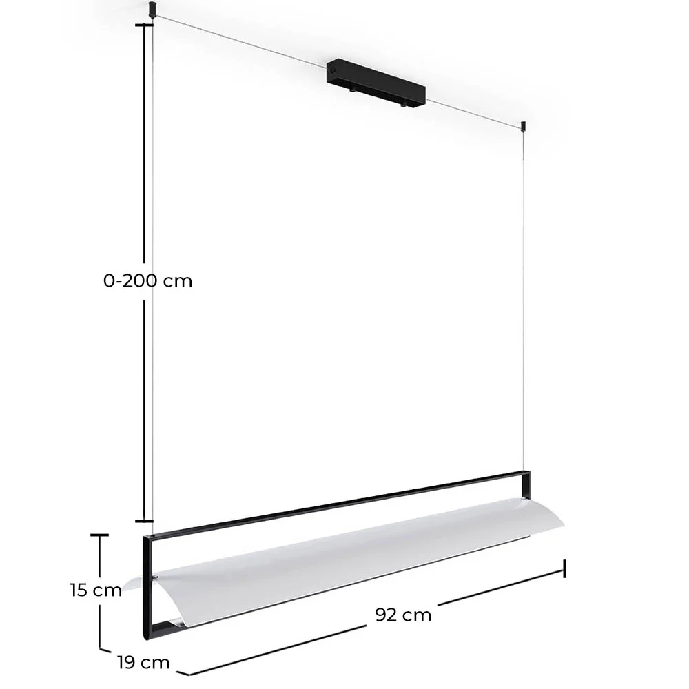 Lampa Wisząca Pionowa Taśma LED - Newa image 10