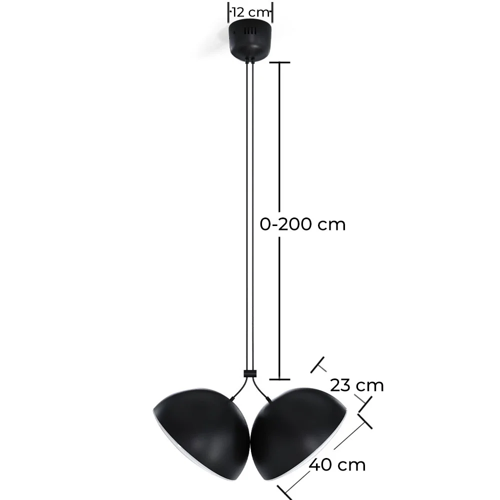 Lampa Wisząca - 2 Reflektory LED - Dual image 10