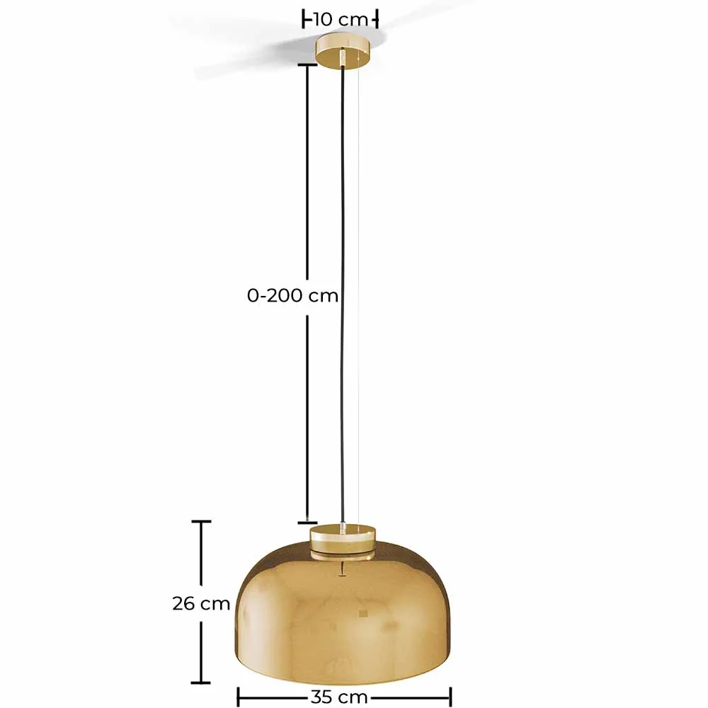 Lampa Wisząca ze Szkła Kryształowego - Nowoczesny Design - Grenda image 10