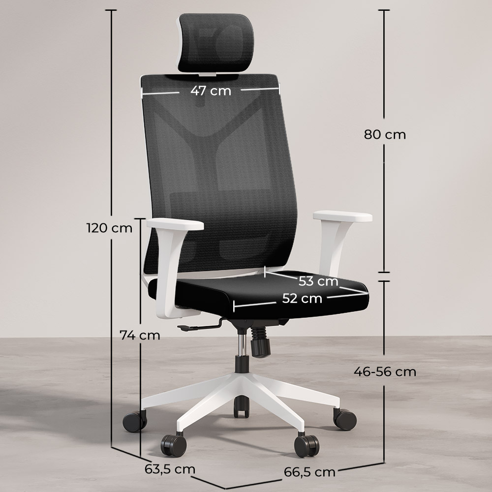 Ergonomiczne krzesło biurowe z kołami i podłokietnikami - Ergal image 10