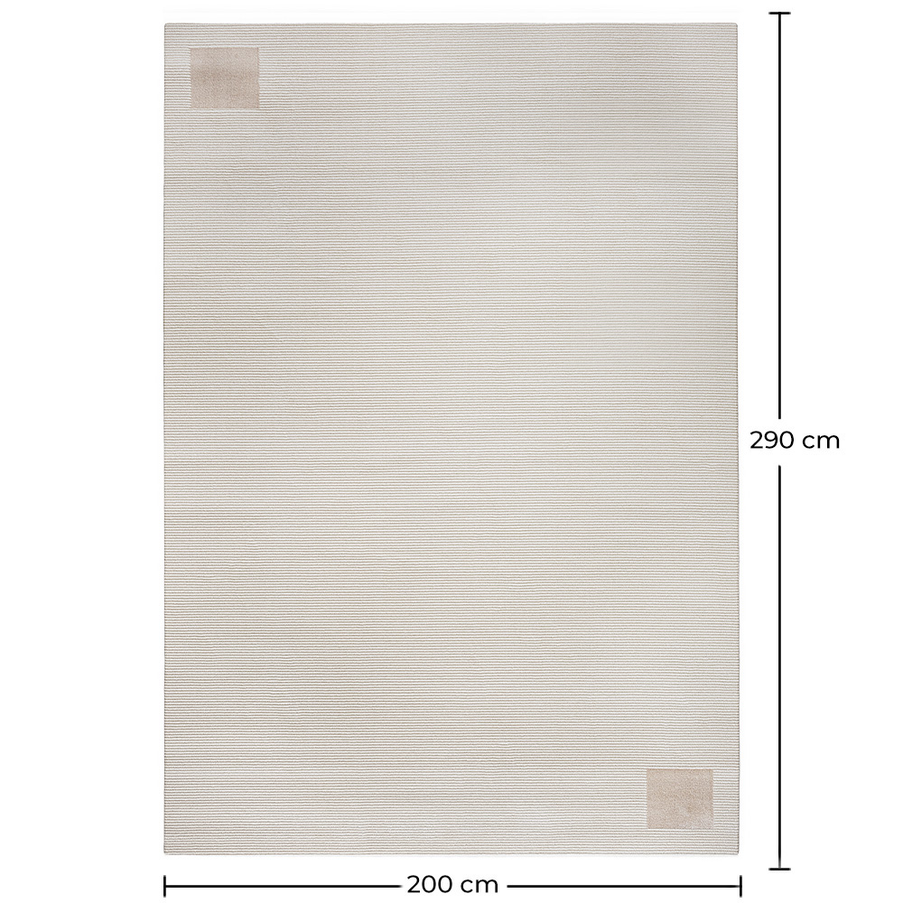 Duży Dywan z Nowoczesnym i Współczesnym Wzorem - Beżowy (290x200 cm) - Cyru image 10