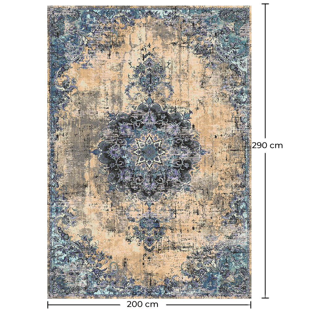 Vintage Dywan Orientalny - (290x200 cm) - Leires image 10