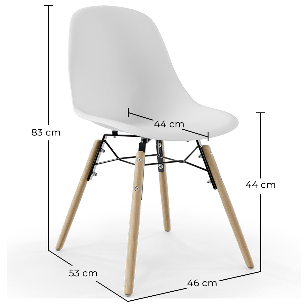 Krzesło do Jadalni - Skandynawski Design - Drewniane Nogi - Skögur image 10