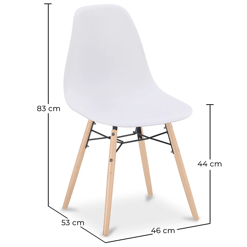 Krzesło do Jadalni - Skandynawski Design - Drewniane Nogi - Skögur image 10