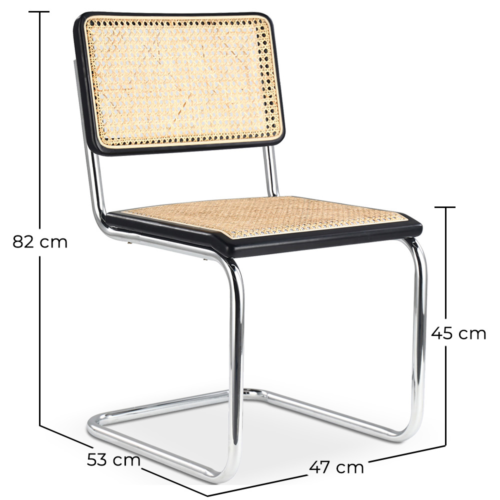 Krzesło do Jadalni - Design Vintage - Drewno i Rattan - Nowa Edycja - Bruna image 10