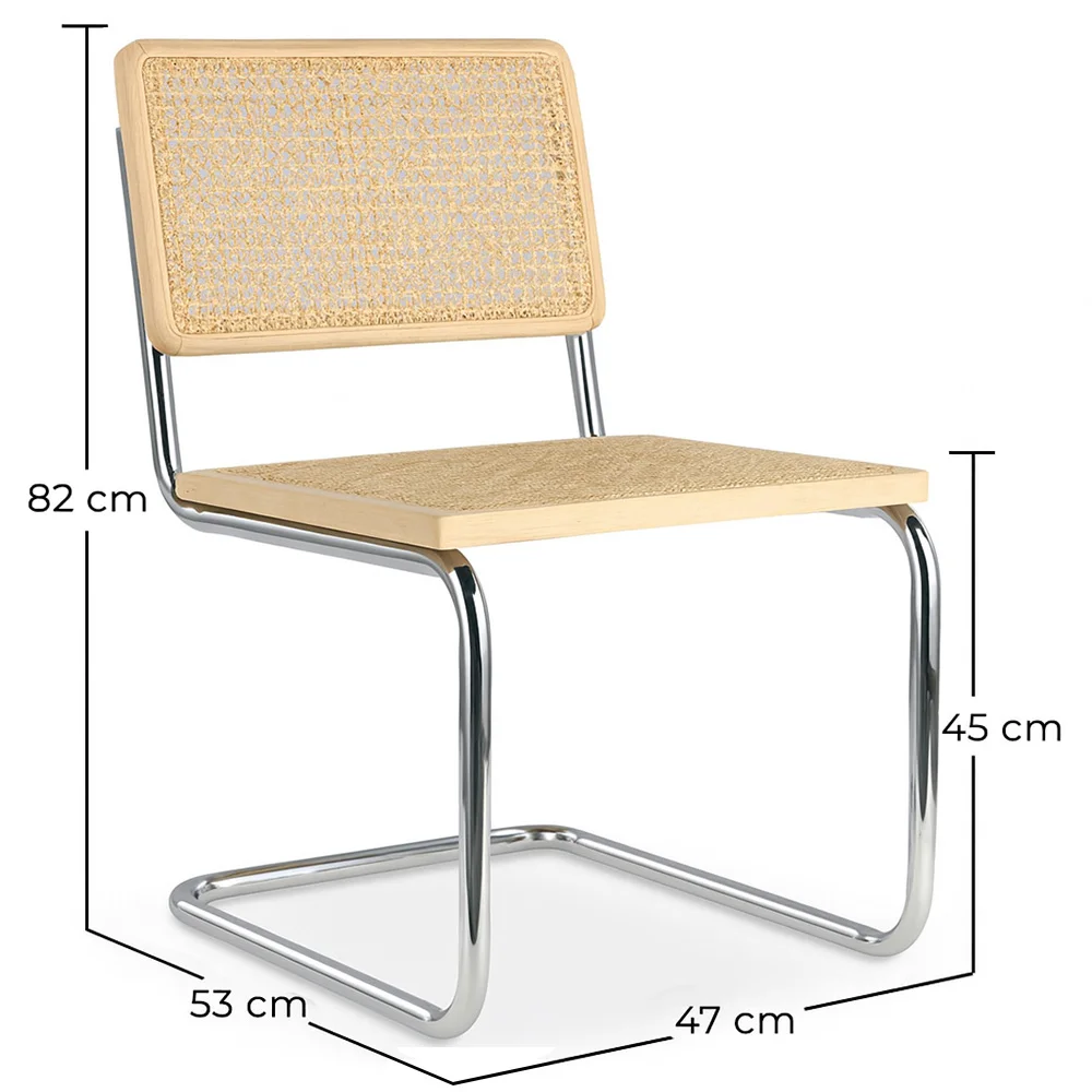 Krzesło do Jadalni - Design Vintage - Drewno i Rattan - Nowa Edycja - Bruna image 10