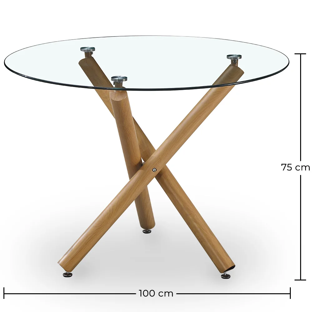 Okrągły Stół do Jadalni - Skandynawski Design - 4/5 Osób - Tesfa image 10