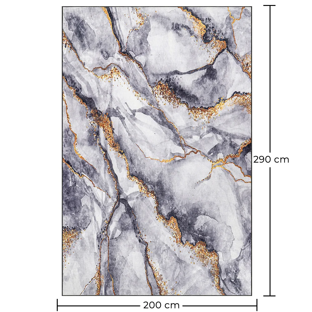 Duży Dywan o Nowoczesnym Designie z Efektem Marmuru – (290x200 cm) – Arezzo image 10