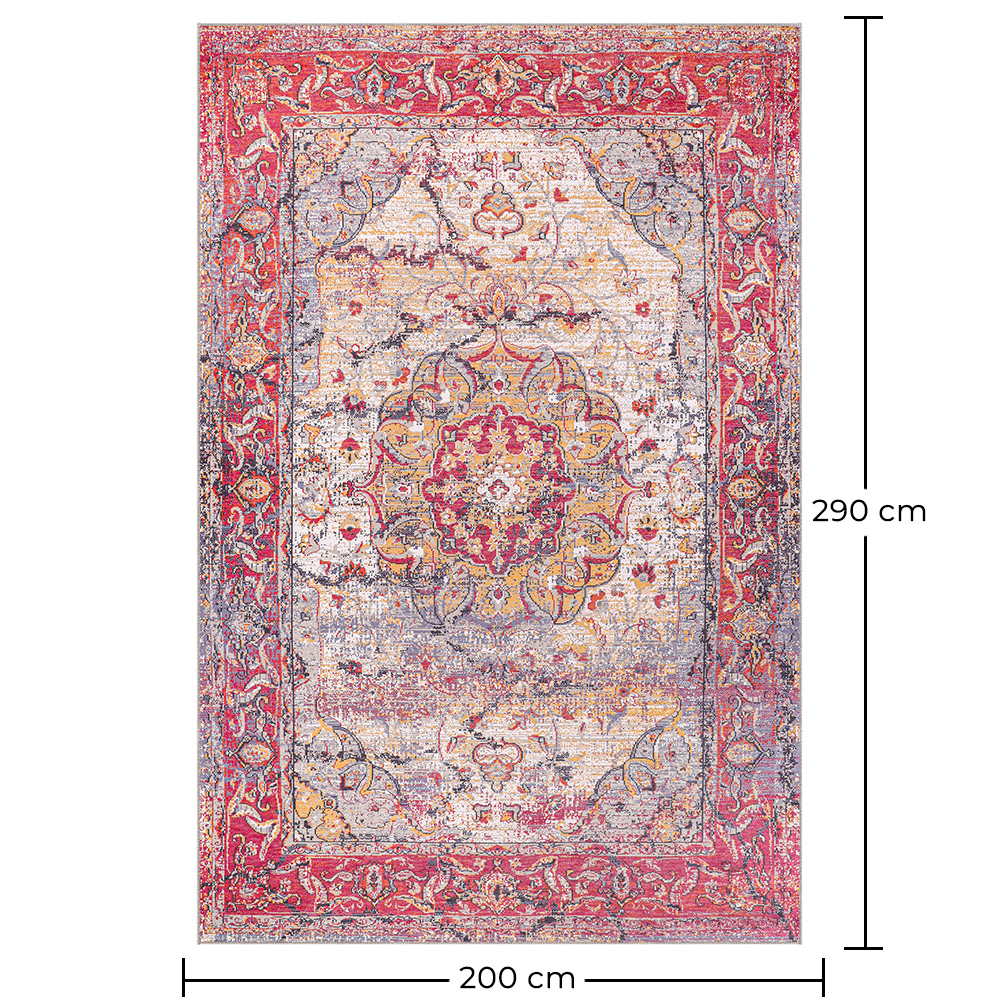 Vintage Dywan Orientalny - (290x200 cm) - Celandine image 10