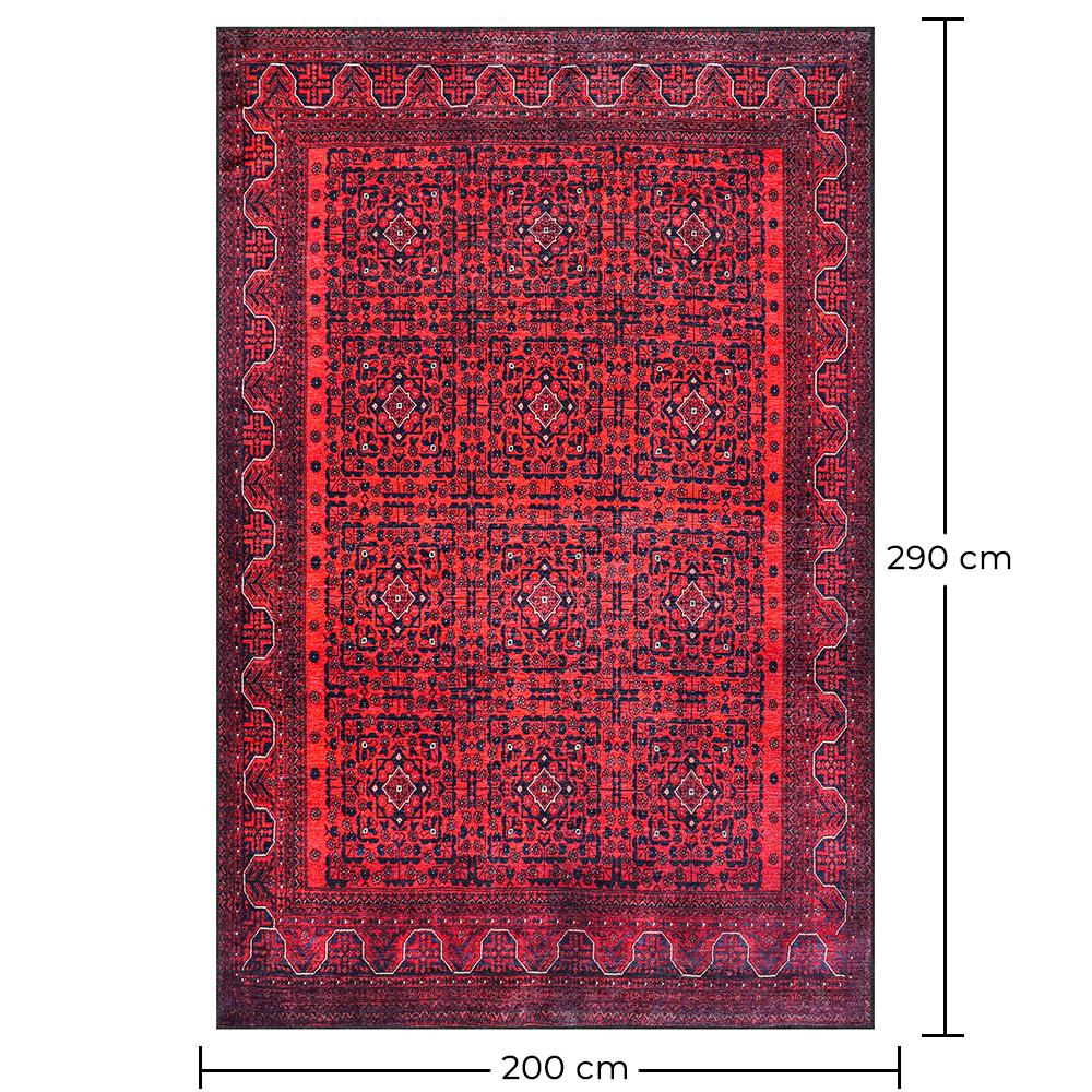 Vintage Dywan Orientalny - (290x200 cm) - Cinnabar image 10