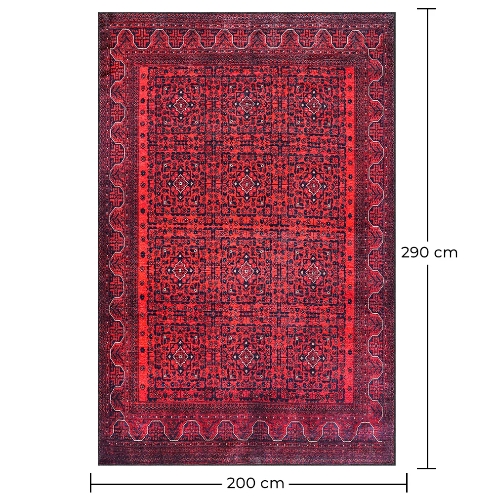 Vintage Dywan Orientalny - (290x200 cm) - Cinnabar image 10