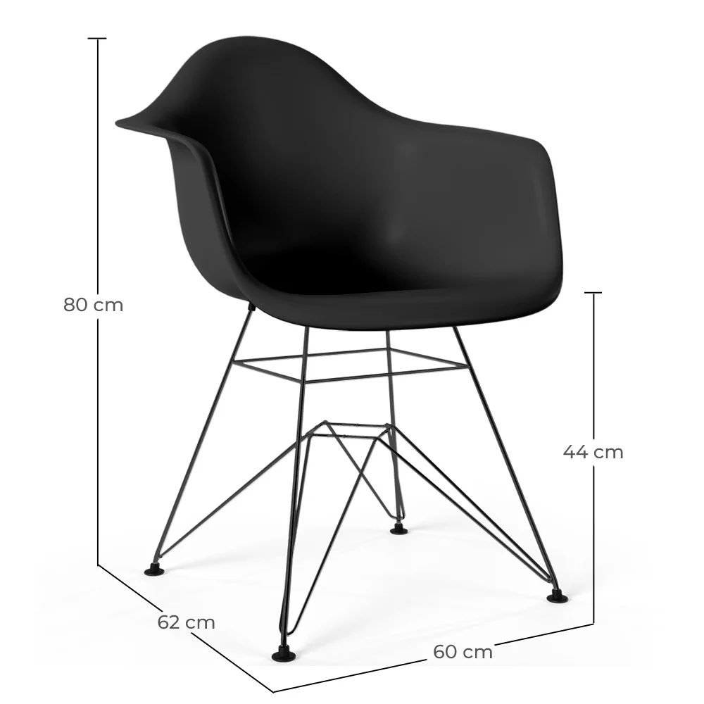 Krzesło do Jadalni - Skandynawski Design i Czarne Metalowe Nogi - Nordika image 10