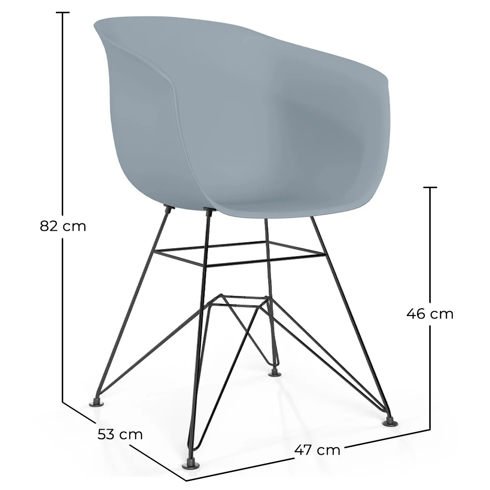 Krzesło do Jadalni - Skandynawski Design - Czarne Nogi - Polin image 10