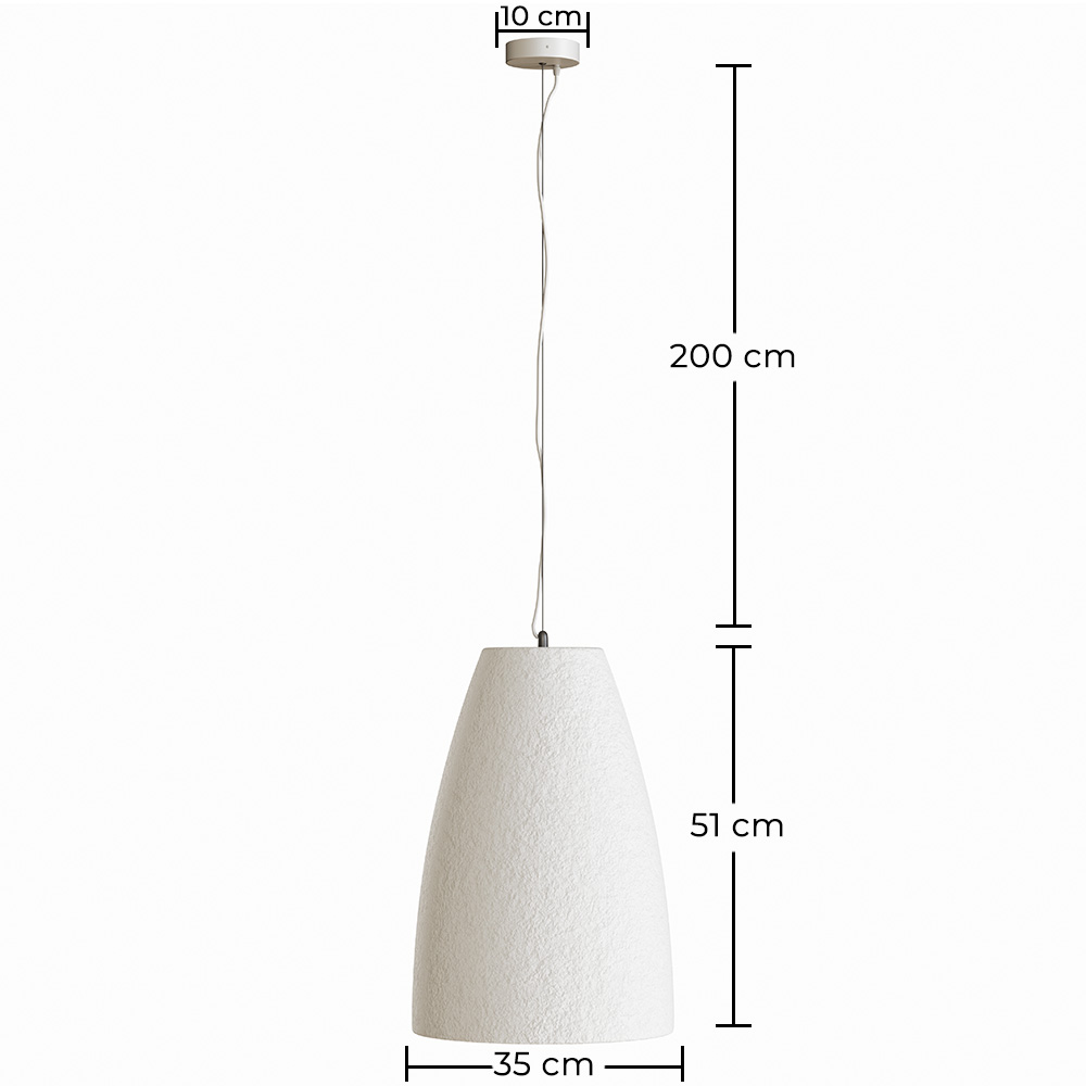 Lampa wisząca - Minimalistyczny design - Wykończenie w efekcie kamienia - Sinur I image 10