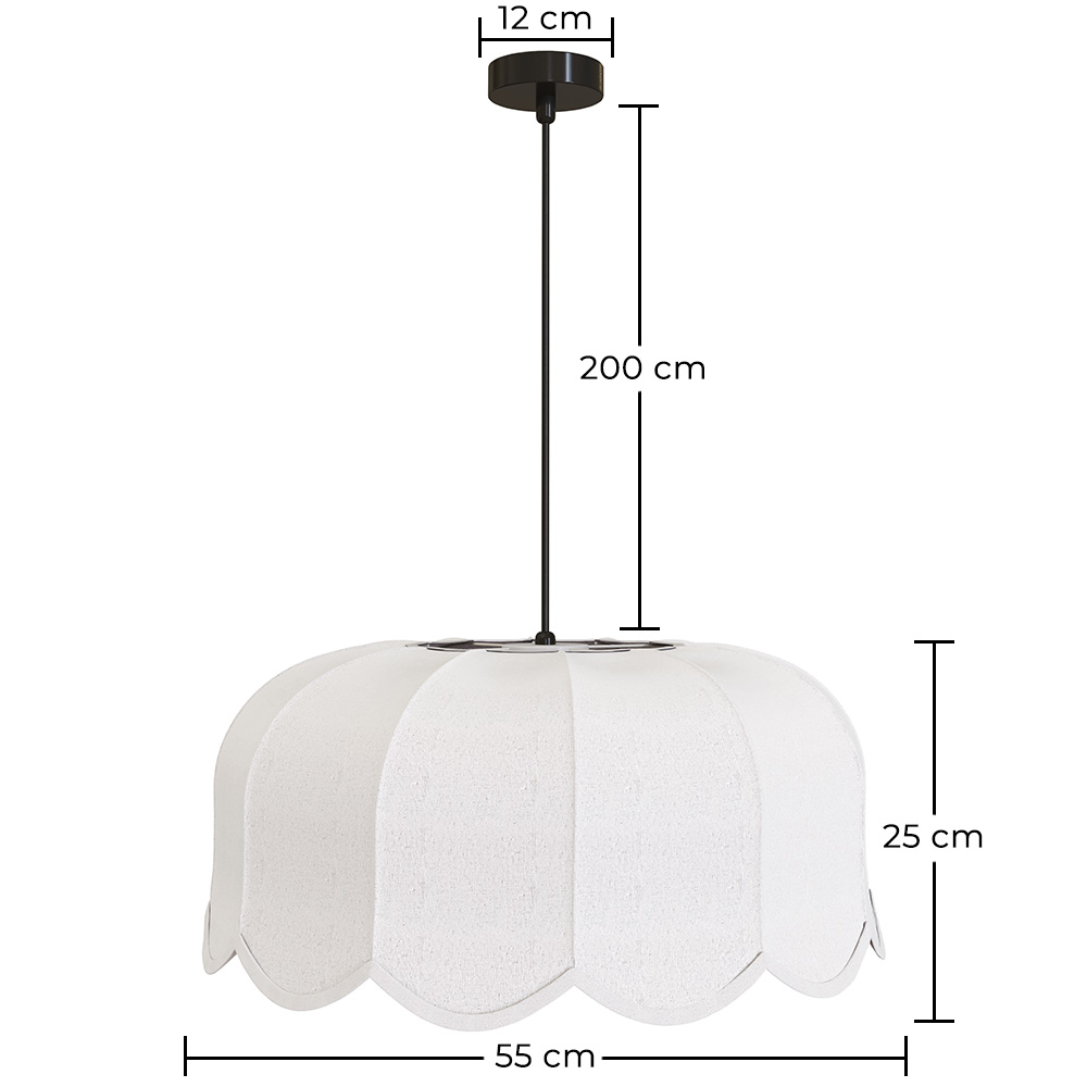 Lampa wisząca Beżowy len – Naturalny i ponadczasowy styl – Deral image 10