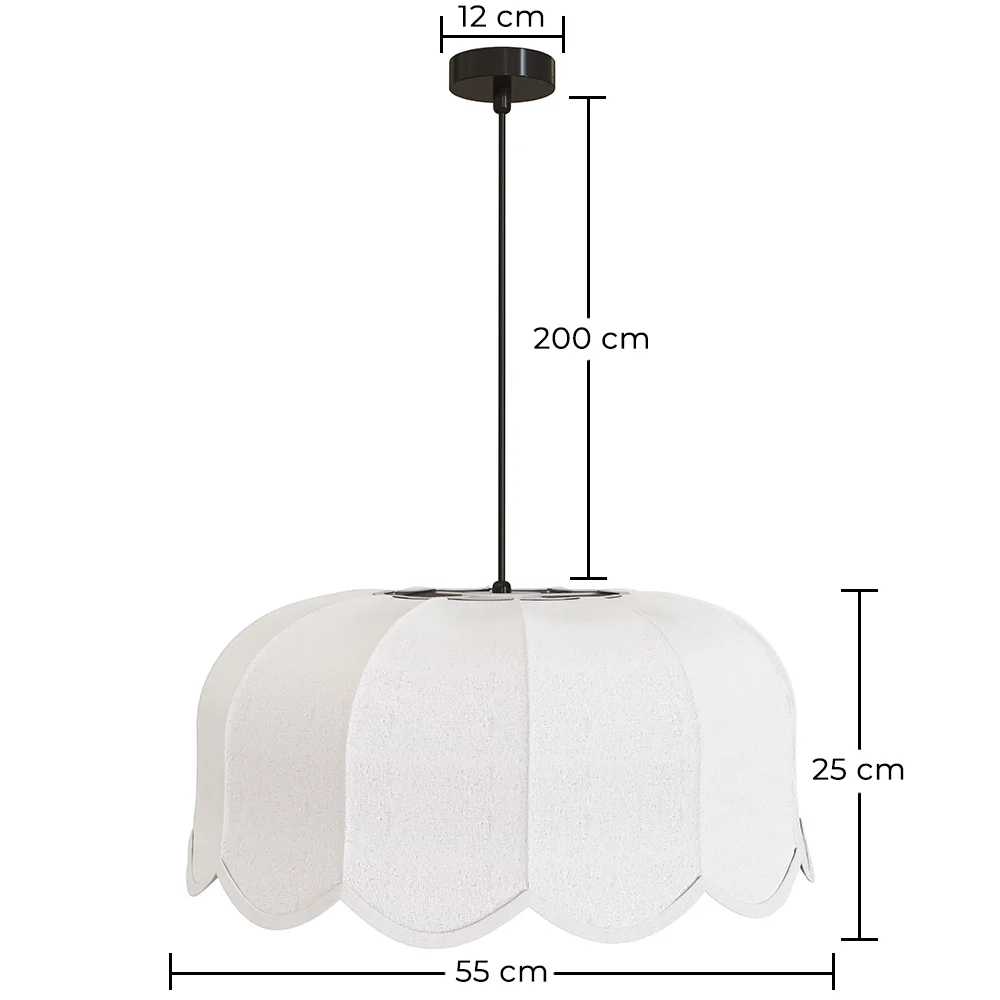Lampa wisząca Beżowy len – Naturalny i ponadczasowy styl – Deral image 10