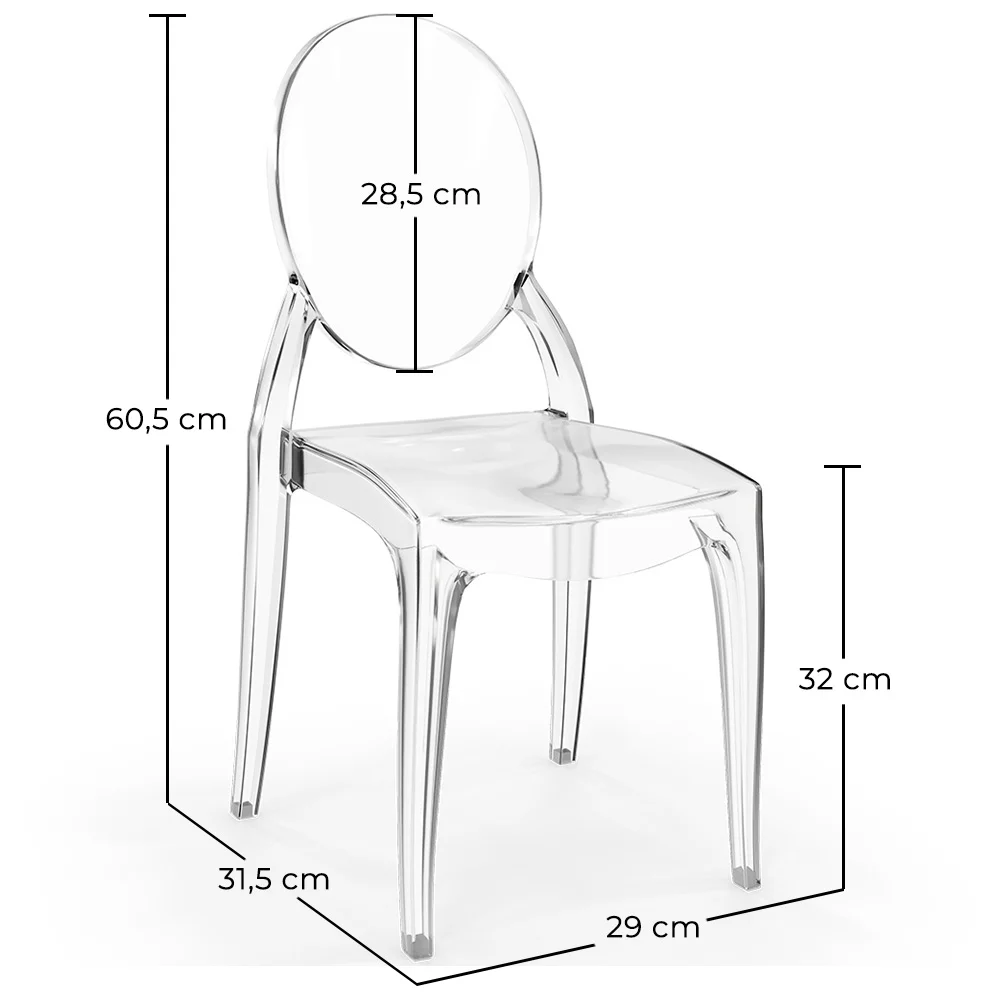 Krzesło dla dzieci Transparentne - Victoria Queen image 10
