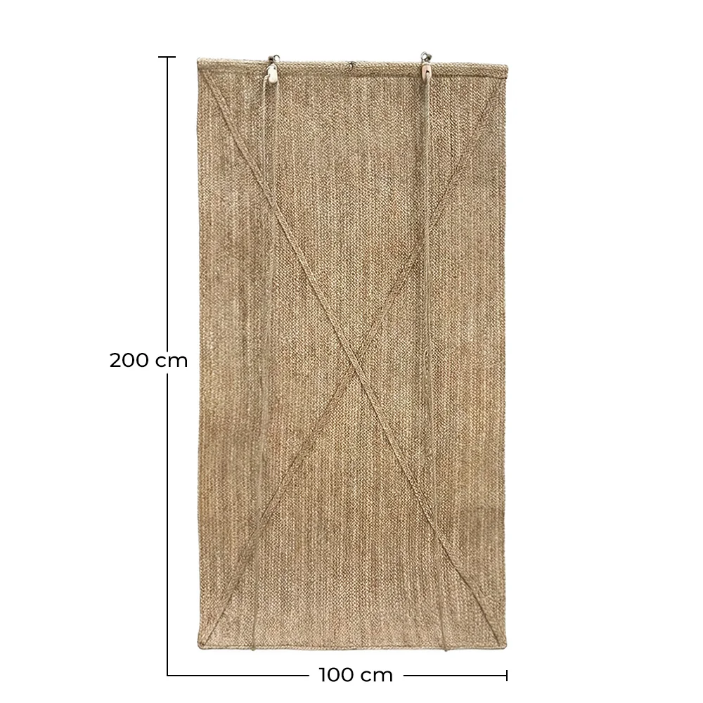 Zewnętrzna Roleta 200x100 cm – Zasłona z trawy morskiej – Ochrona przed słońcem i prywatność image 10