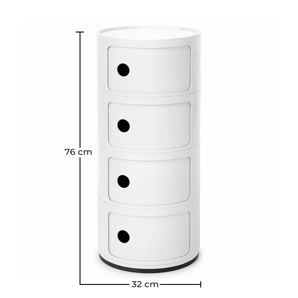 Plastikowa Komoda - 4 Szuflady - Nowoczesny Błyszczący Organizer - New Caracas 4 image 10