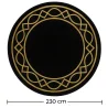 Okrągły dywan z wełny - 230cm - Etny image 7