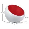 Fotel Egg Poco - Sztuczna skóra image 7
