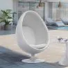 Fotel designerski z podłokietnikami - tapicerowany tkaniną - Eny image 7