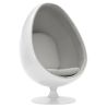 Fotel designerski z podłokietnikami - tapicerowany tkaniną - Eny image 7