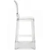 Stołek barowy z oparciem - Transparent Design - 65cm - Victoria Queen image 7