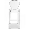 Stołek barowy z oparciem - Transparent Design - 65cm - Victoria Queen image 7