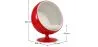 Fotel Design Bola - tapicerowany w skórze - Baller image 7