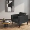 Fotel z podłokietnikami - tapicerowany w skórze - Betzalel image 7